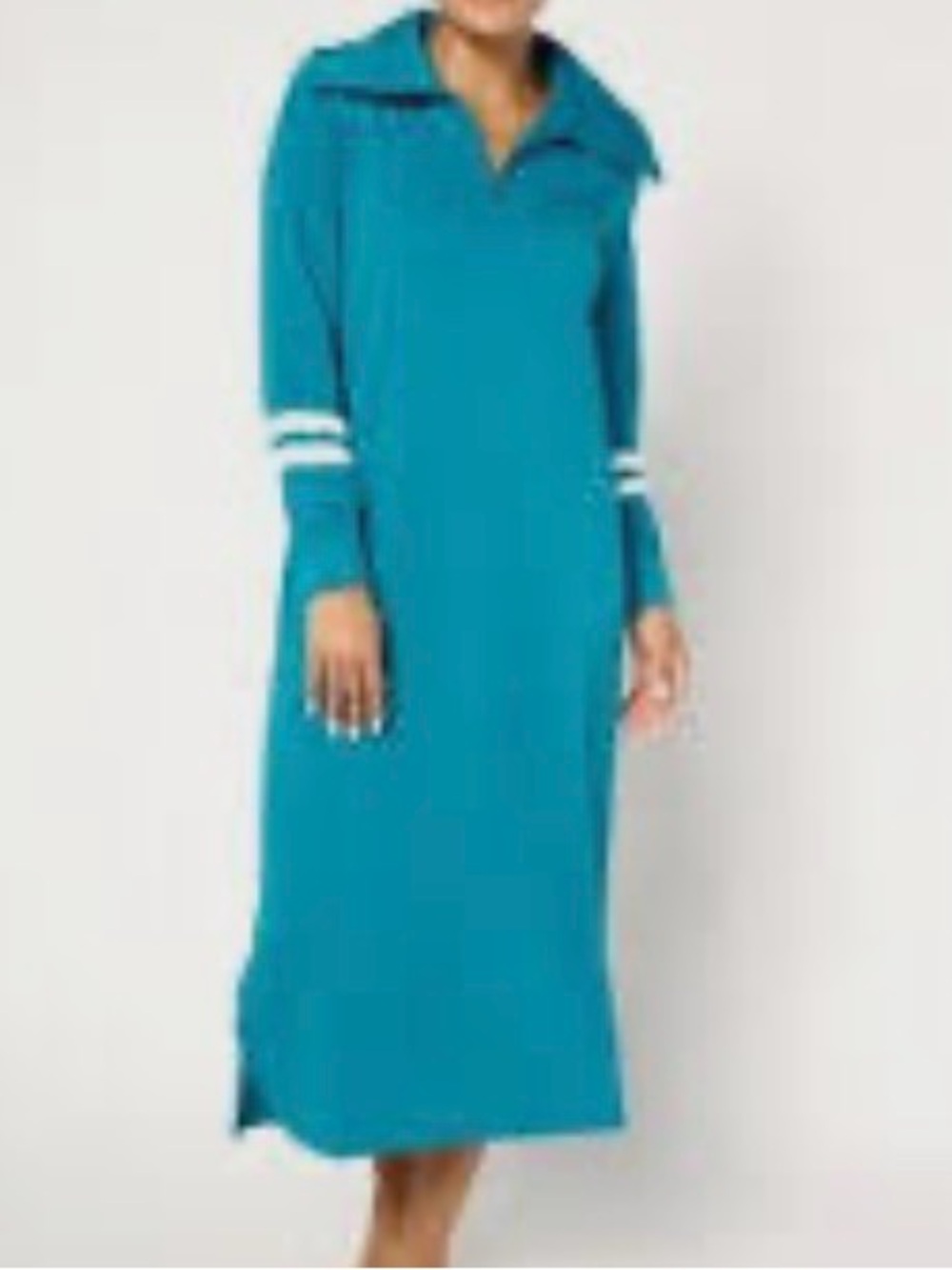 New QVC Carole Hochman 48" Half-Zip Fleece Robe/Lounger / XL